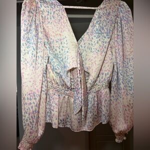 Express Pastel Floral Blouse